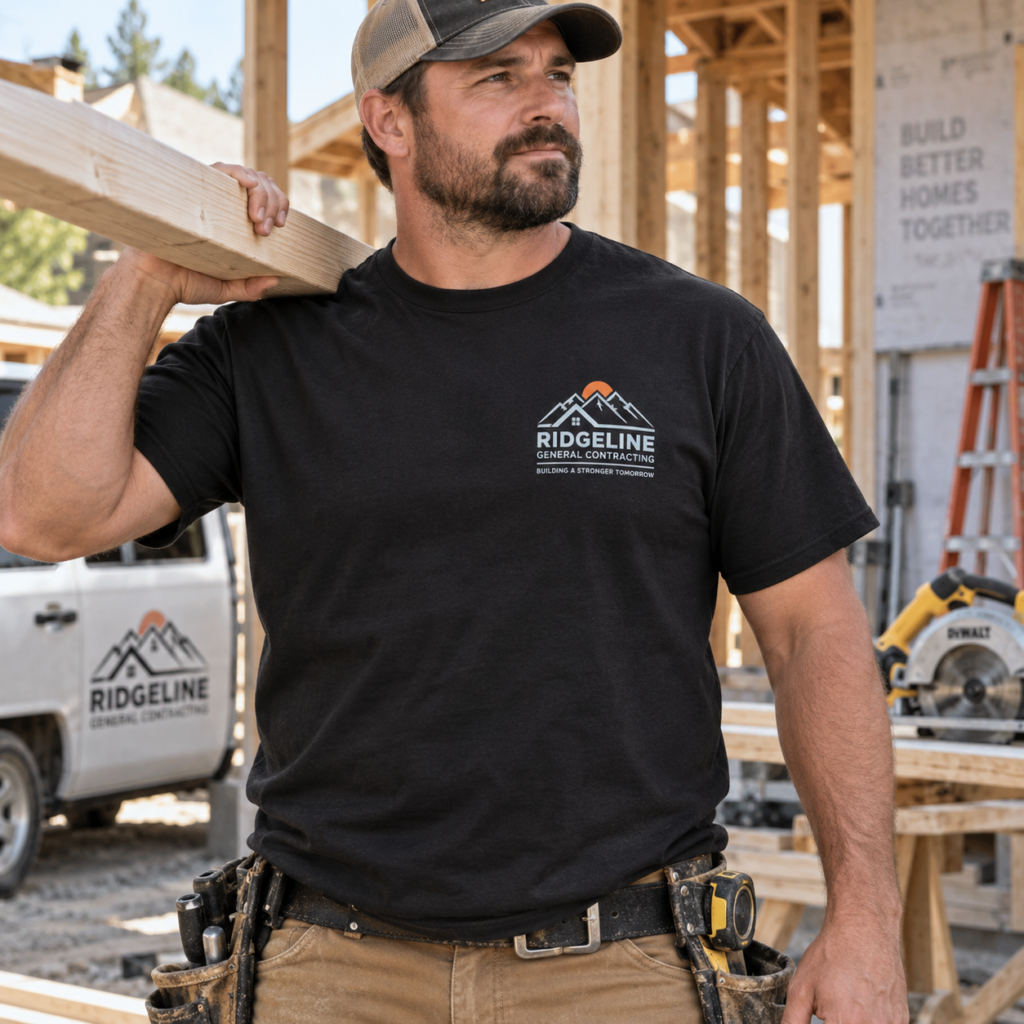 Custom Contractor T-Shirt — Gildan 5000
